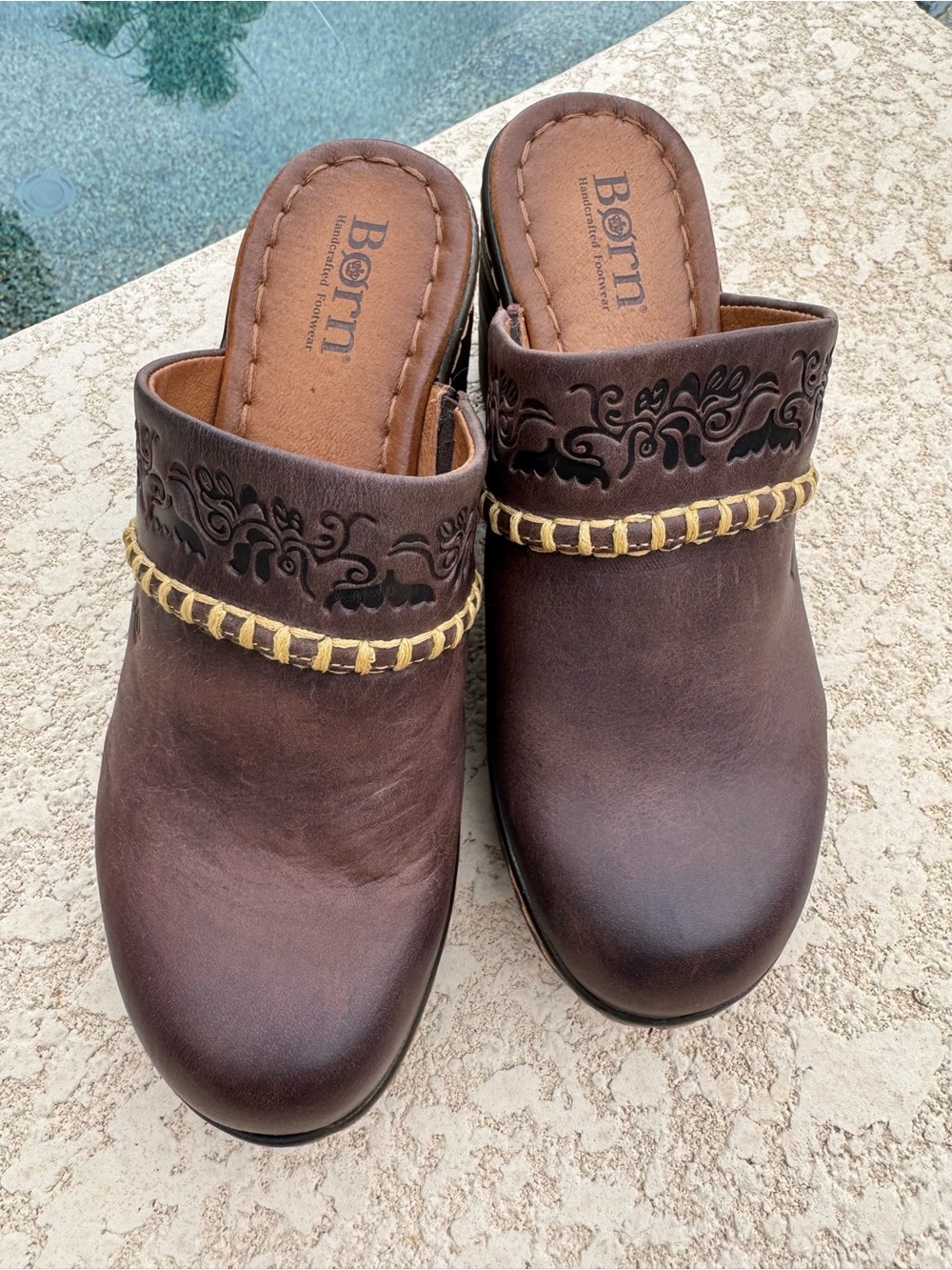 Born Women's Leather Isabel Artisan Clog